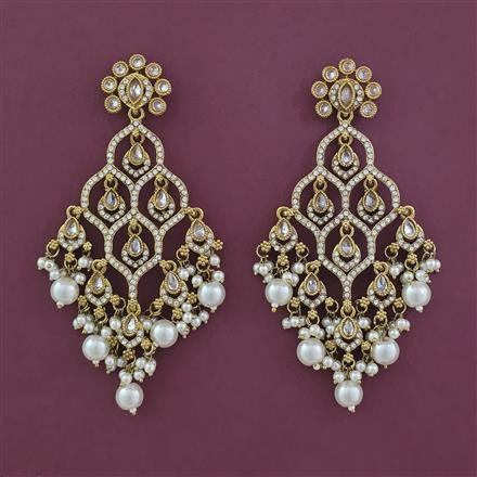 Indo Western Classic Earring with Mehndi Plating