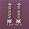 Indo Western Long Earring with Mehndi Plating