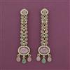 Indo Western Long Earring with Mehndi Plating