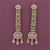 Indo Western Long Earring with Mehndi Plating