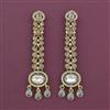 Indo Western Long Earring with Mehndi Plating