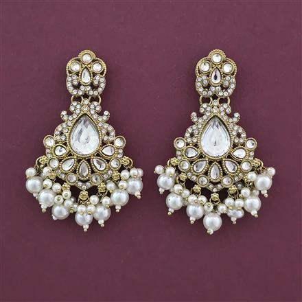 Indo Western Classic Earring with Mehndi Plating