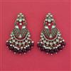 Indo Western Birds Earring with Mehndi Plating