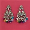 Indo Western Birds Earring with Mehndi Plating