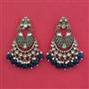 Indo Western Birds Earring with Mehndi Plating