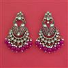 Indo Western Birds Earring with Mehndi Plating