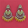 Indo Western Birds Earring with Mehndi Plating
