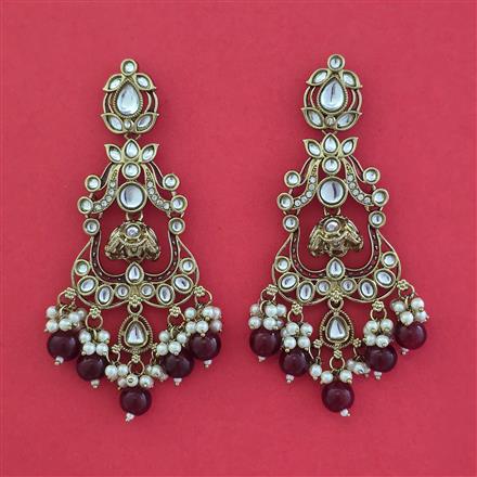 Indo Western Classic Earring with Mehndi Plating