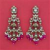 Indo Western Classic Earring with Mehndi Plating