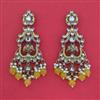 Indo Western Classic Earring with Mehndi Plating