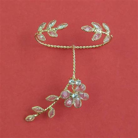 Indo Western Adjustable Ring with Rhodium Plating Gold Plating