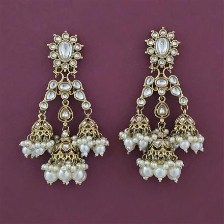 Indo Western Jhumki with Mehndi Plating