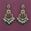 Indo Western Classic Earring with Mehndi Plating