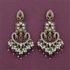 Indo Western Classic Earring with Mehndi Plating