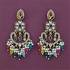 Indo Western Classic Earring with Mehndi Plating
