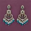 Indo Western Classic Earring with Mehndi Plating