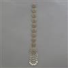 Indo Western Pearl Hair Brooch With Mehndi Plating