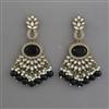 Indo Western Pearl Earring with Mehndi Plating