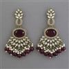 Indo Western Pearl Earring with Mehndi Plating