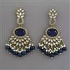 Indo Western Pearl Earring with Mehndi Plating