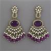 Indo Western Pearl Earring with Mehndi Plating