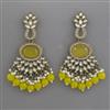 Indo Western Pearl Earring with Mehndi Plating