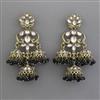 Indo Western Jhumki with Mehndi Plating