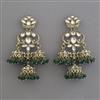 Indo Western Jhumki with Mehndi Plating