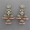 Indo Western Jhumki with Mehndi Plating