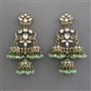Indo Western Jhumki with Mehndi Plating