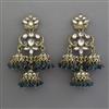 Indo Western Jhumki with Mehndi Plating