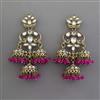 Indo Western Jhumki with Mehndi Plating