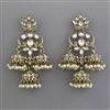 Indo Western Jhumki with Mehndi Plating