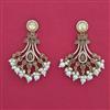 Indo Western Pearl Earring with Mehndi Plating
