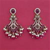 Indo Western Pearl Earring with Mehndi Plating