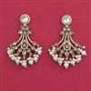 Indo Western Pearl Earring with Mehndi Plating