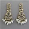 Indo Western Chand Earring with Mehndi Plating