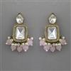 Indo Western Pearl Earring with Mehndi Plating