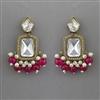 Indo Western Pearl Earring with Mehndi Plating