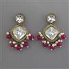 Indo Western Pearl Earring with Mehndi Plating