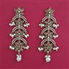 Indo Western Long Earring with Mehndi Plating