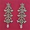 Indo Western Long Earring with Mehndi Plating