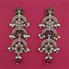 Indo Western Long Earring with Mehndi Plating