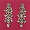 Indo Western Long Earring with Mehndi Plating