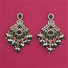 Indo Western Pearl Earring with Mehndi Plating