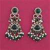 Indo Western Pearl Earring with Mehndi Plating