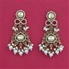 Indo Western Pearl Earring with Mehndi Plating
