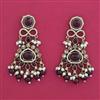Indo Western Pearl Earring with Mehndi Plating