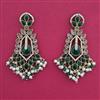 Indo Western Pearl Earring with Mehndi Plating