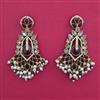 Indo Western Pearl Earring with Mehndi Plating